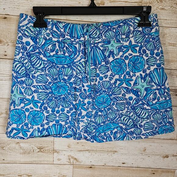Lilly Pulitzer Jarvey Skort Tennis Pickleball Skirt Blue Starfish Size XS Size 0 - Picture 7 of 13